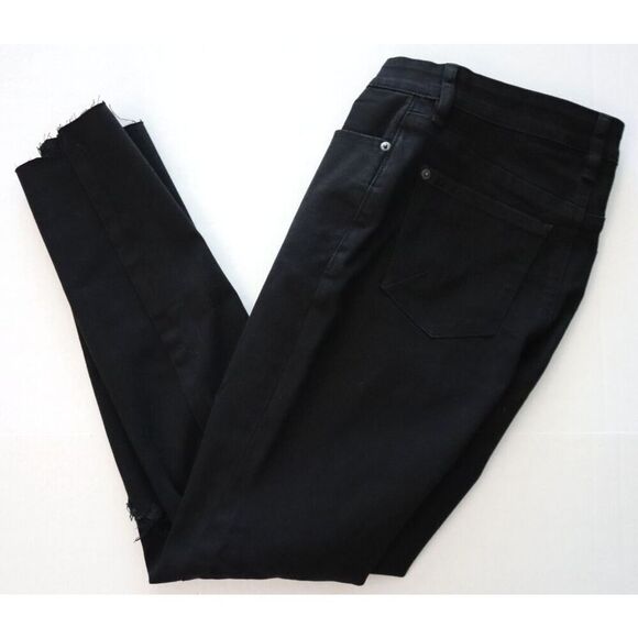 New York & Co. Women Sz 2 Average High Waist Super Skinny Ankle Distressed Jeans - Picture 8 of 9